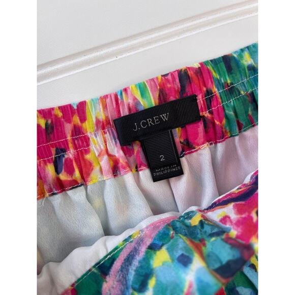 J.Crew A-Line Pull On Pleated Midi Skirt in Ratti Pineapple Print Size Women's 2 - Picture 3 of 8